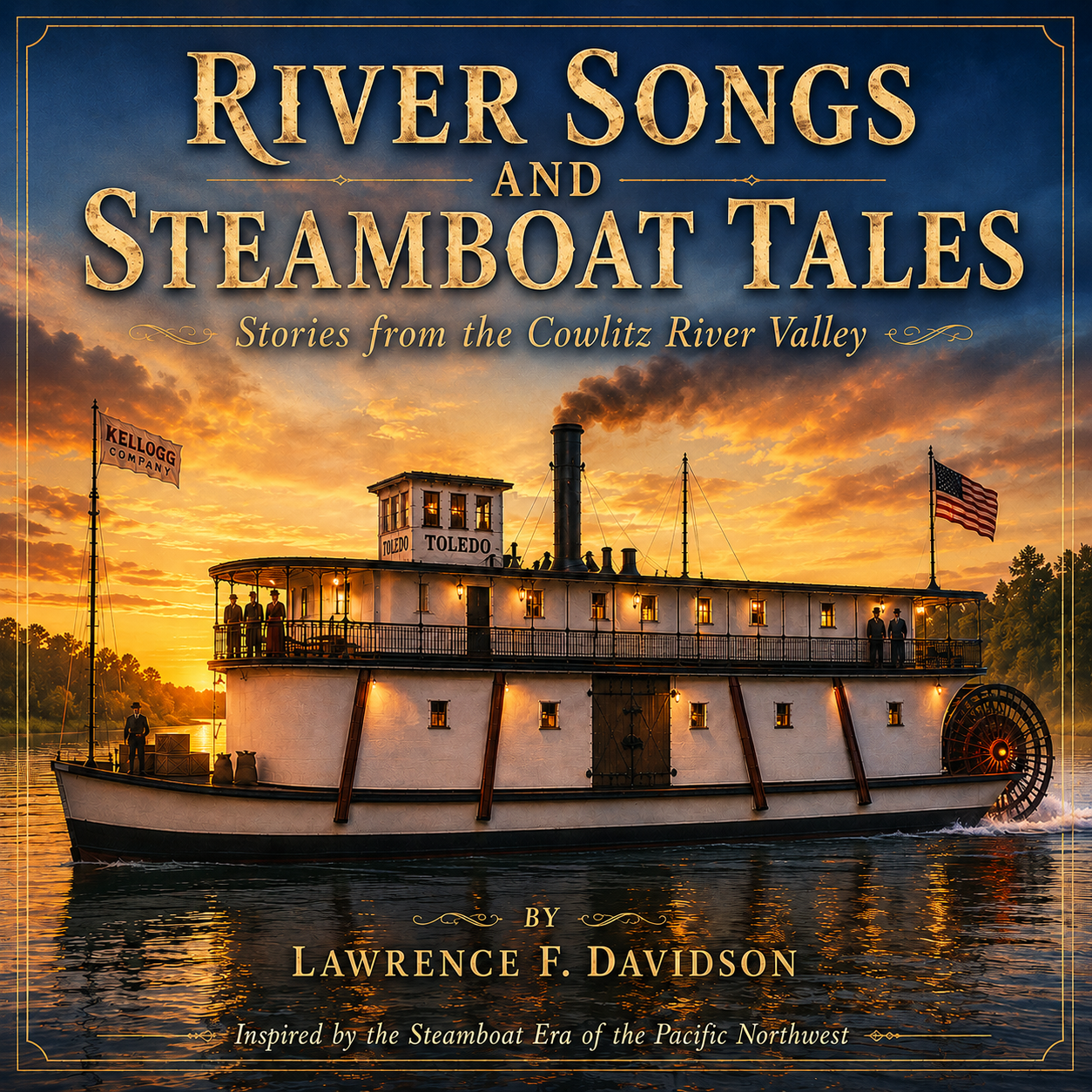 River Songs and Steamboat Tales album cover by Lawrence F. Davidson